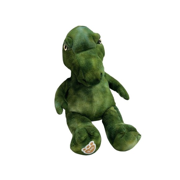 Build-A-Bear Workshop Green T-Rex Dinosaur 16" Plush Puppet BABW - Picture 1 of 7